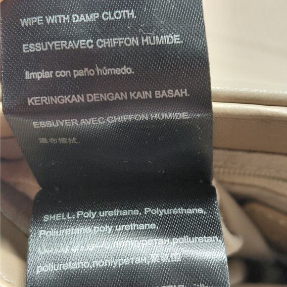 Gilda Paris Mini Quilted Messenger Bag Crossbody Shoulder Bag Taupe Party - Picture 11 of 11